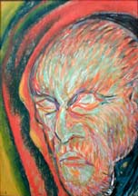 Vincent in Nuen, pastel on paper, 15x21 cm