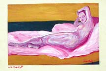 Ala Corot, oil on paper, 28x18 cm