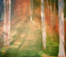 Photic wood I., oil on canvas, 60x70 cm