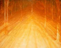 Photic wood III., oil on canvas, 80x100 cm