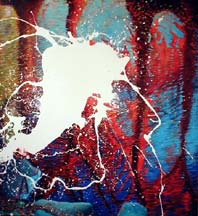 Break up, oil on canvas, 100x110 cm