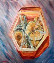 Mushroom, oil on canvas, 35x40 cm