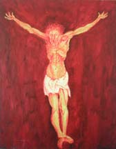 Jesus to day, oil on canvas, 55x70 cm