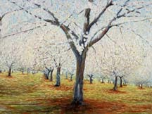 Orchard, oil on canvas, 65x80 cm